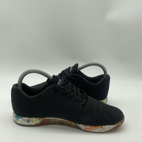 Mens 5.5 Women 7 NoBull OutWork Trainer Black Colorful Camo Crossfit Gym Shoe - Picture 6 of 9
